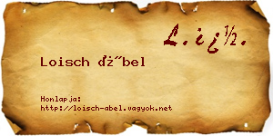 Loisch Ábel névjegykártya